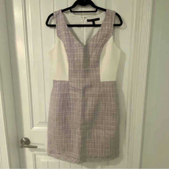 Tweed Side-Panel Sleeveless A-Line Dress, 10 - Picture 3 of 16